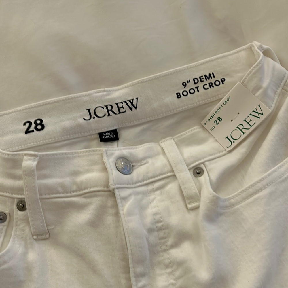 J.Crew White denim jeans
